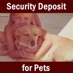 Security Deposit for Pets button graphic