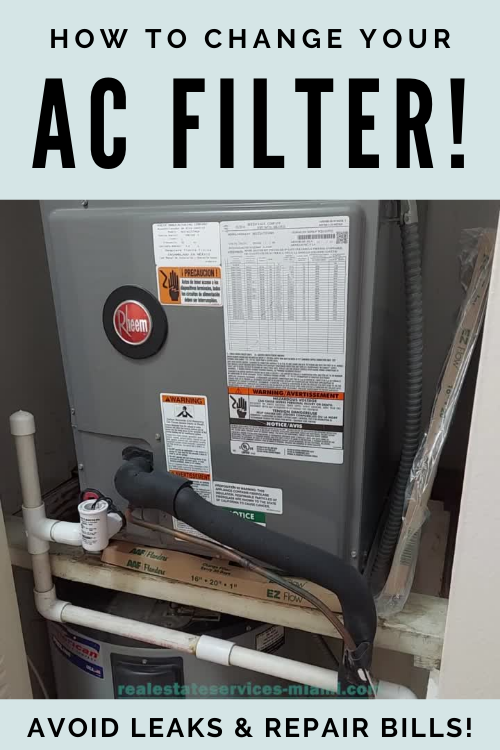 How to Change AC Filter button for realestateservices-miami.com